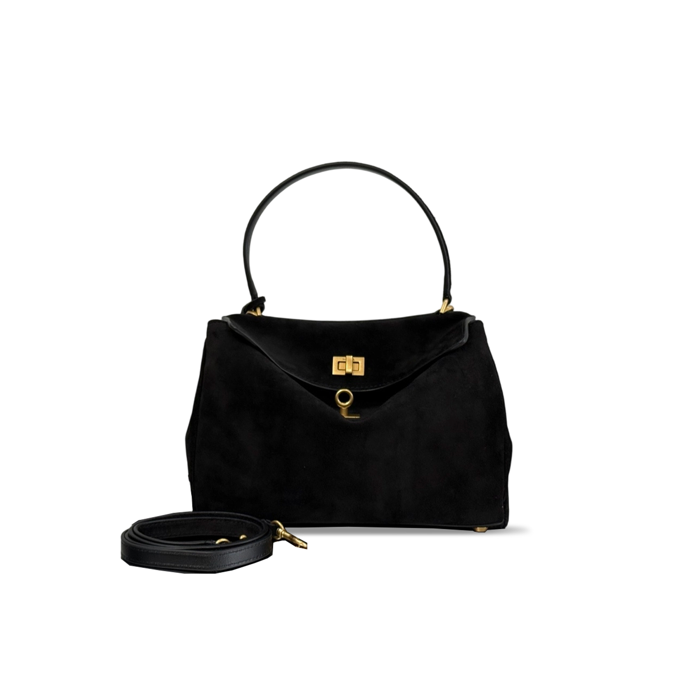 BALENCIAGA RODEO SMALL HANDBAG SUEDE (29*20*10cm)